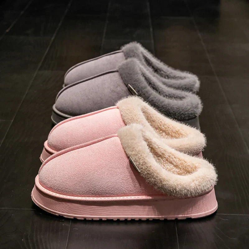 Cozy Women's Indoor Plush Slippers with Warm Lining & Non-Slip Sole for Ultimate Comfort
