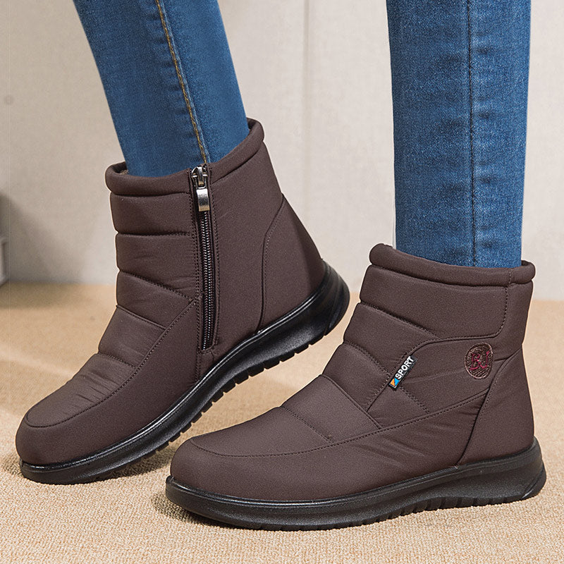 Women's Quilted Winter Ankle Boots with Cozy Fur Lining & Non-Slip Sole for Ultimate Comfort and Warmth
