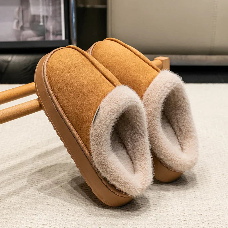 Cozy Women's Indoor Plush Slippers with Warm Lining & Non-Slip Sole for Ultimate Comfort