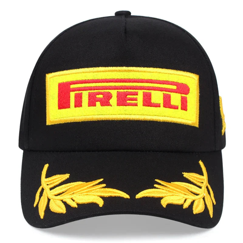 Fashion New Trend Pirelli Cool Racing Hat Street Hip Hop Hat Outdoor Decoration Sunshade Hat Men's and Women's Same Baseball Hat