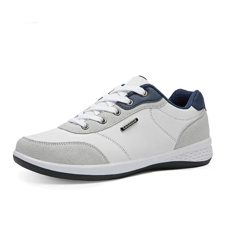 Men's Casual Lace-Up Shoes with Stylish Contrast Panel Design | Comfortable Everyday Footwear