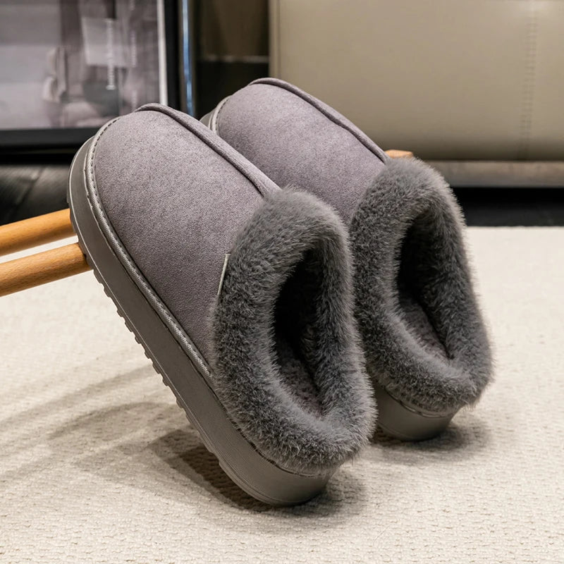 Cozy Women's Indoor Plush Slippers with Warm Lining & Non-Slip Sole for Ultimate Comfort