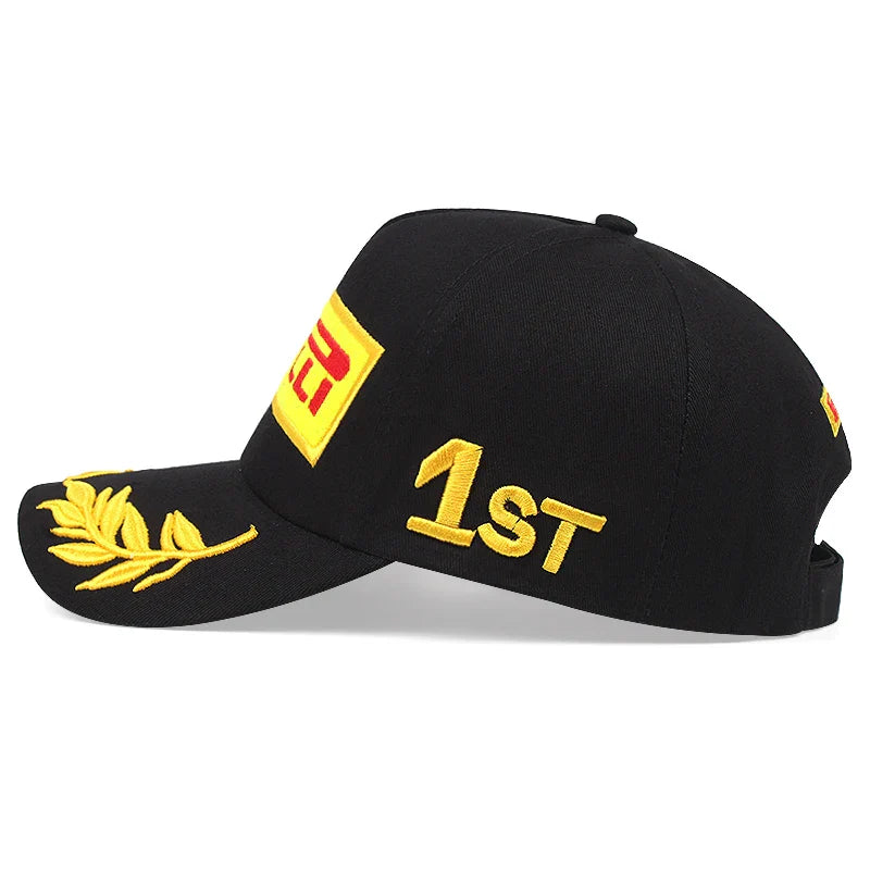 Fashion New Trend Pirelli Cool Racing Hat Street Hip Hop Hat Outdoor Decoration Sunshade Hat Men's and Women's Same Baseball Hat