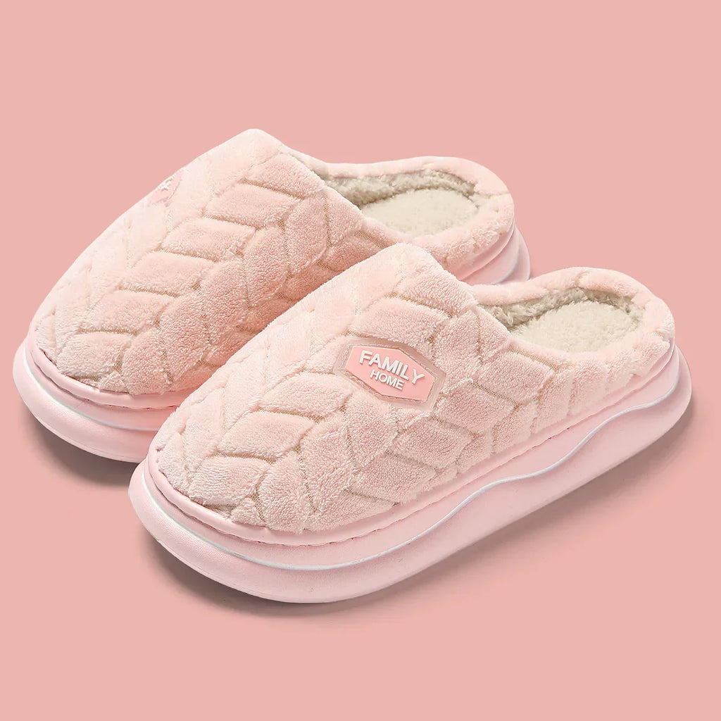 Cozy Women's Quilted Indoor Slippers - Thick Sole & Plush Lining for Ultimate Comfort