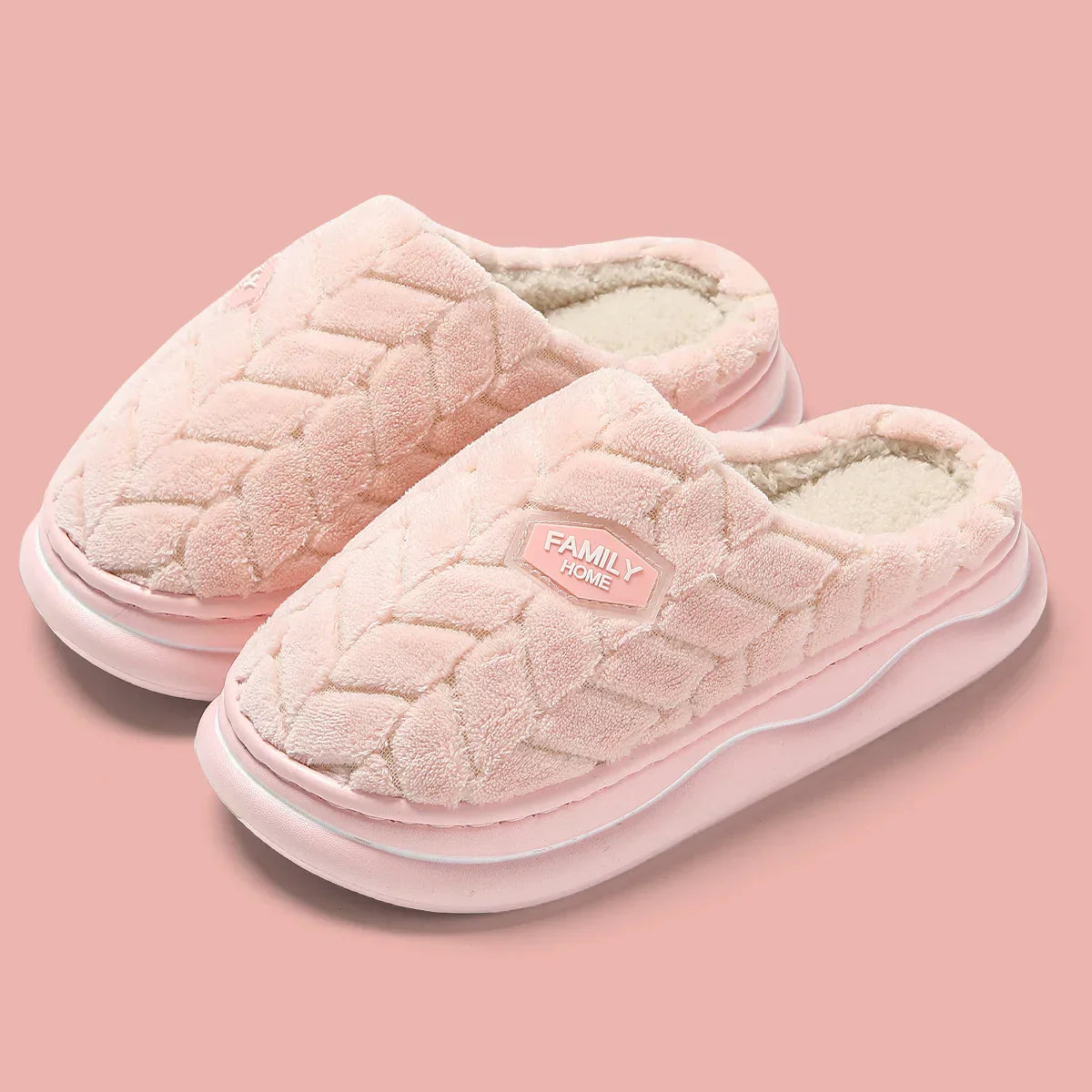 Cozy Women's Quilted Indoor Slippers - Thick Sole & Plush Lining for Ultimate Comfort