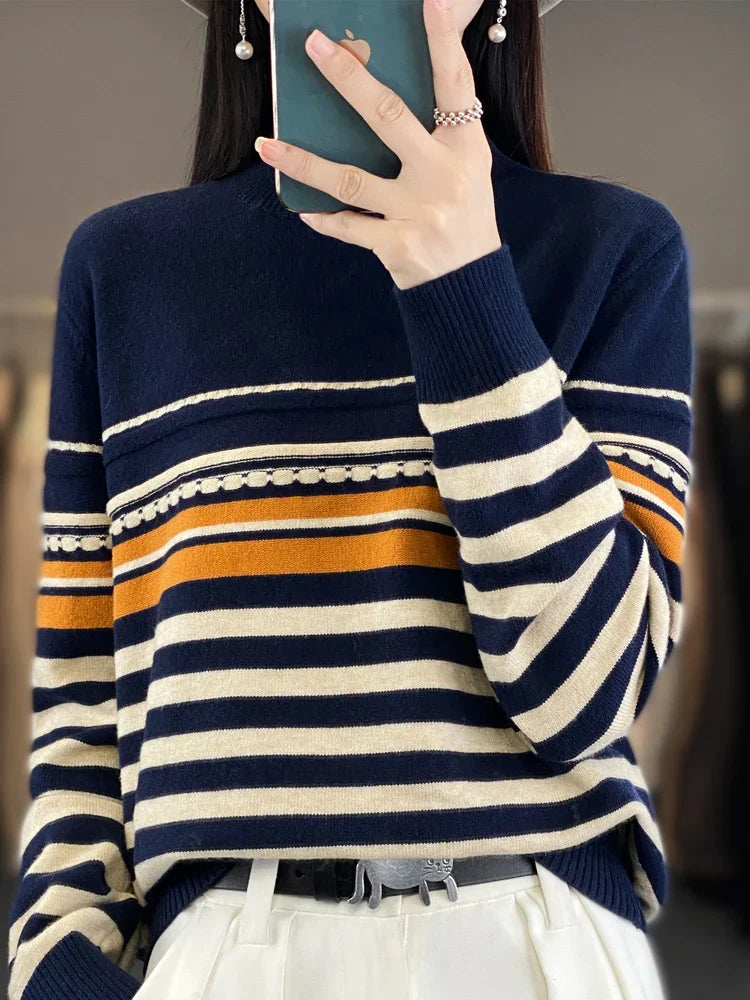 Wool Stripe Sweater