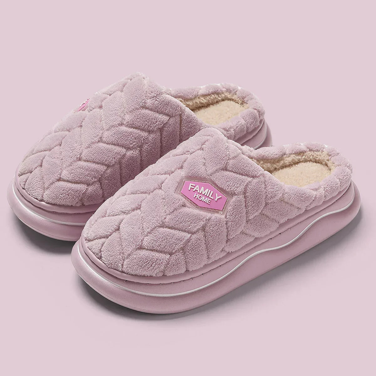 Cozy Women's Quilted Indoor Slippers - Thick Sole & Plush Lining for Ultimate Comfort