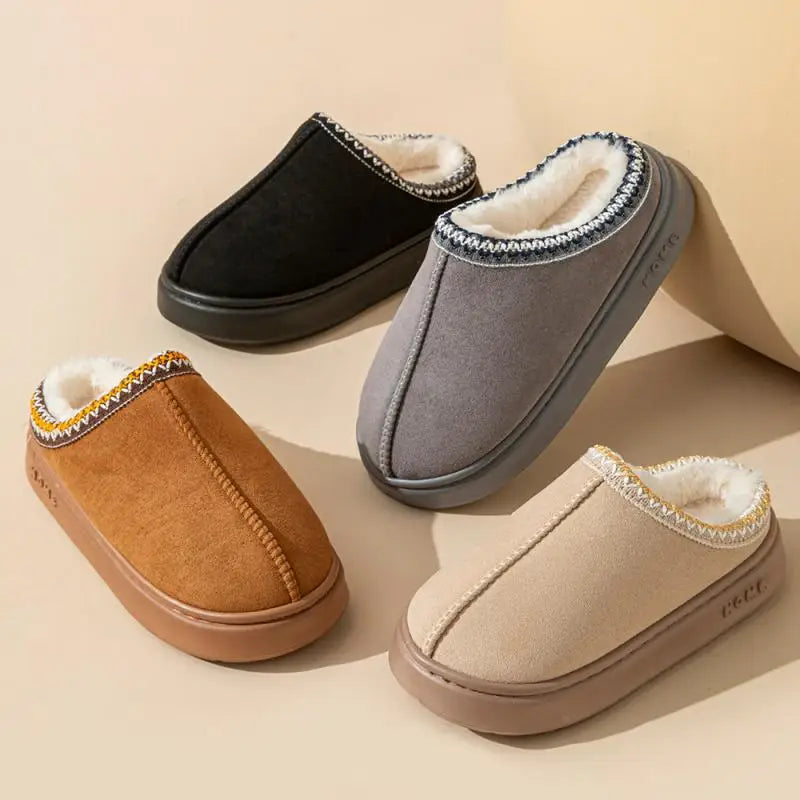 Cozy Women's Winter Indoor Slippers with Plush Soft Lining & Non-Slip Sole for Ultimate Comfort