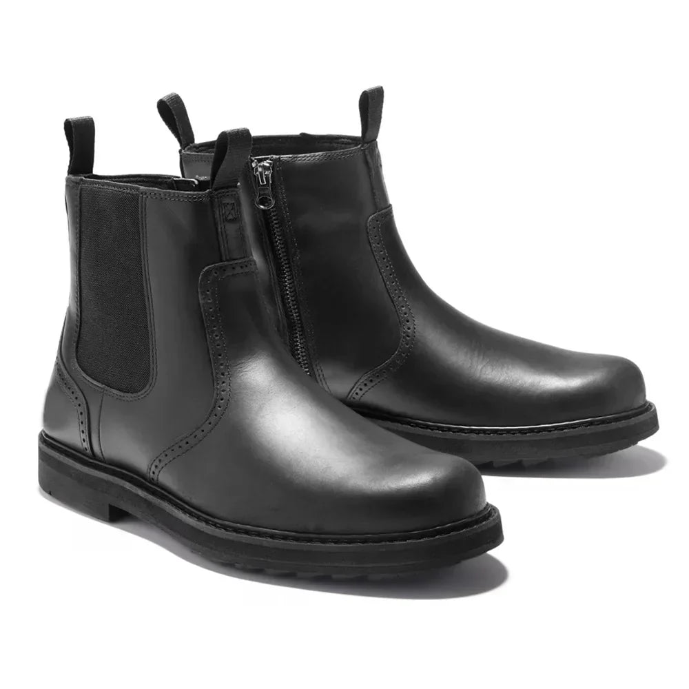 Men's Chelsea Boots with Side Zipper - Stylish & Comfortable Footwear for Every Occasion