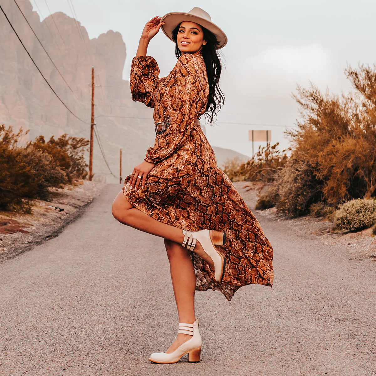 Block Heel Ankle Shoes