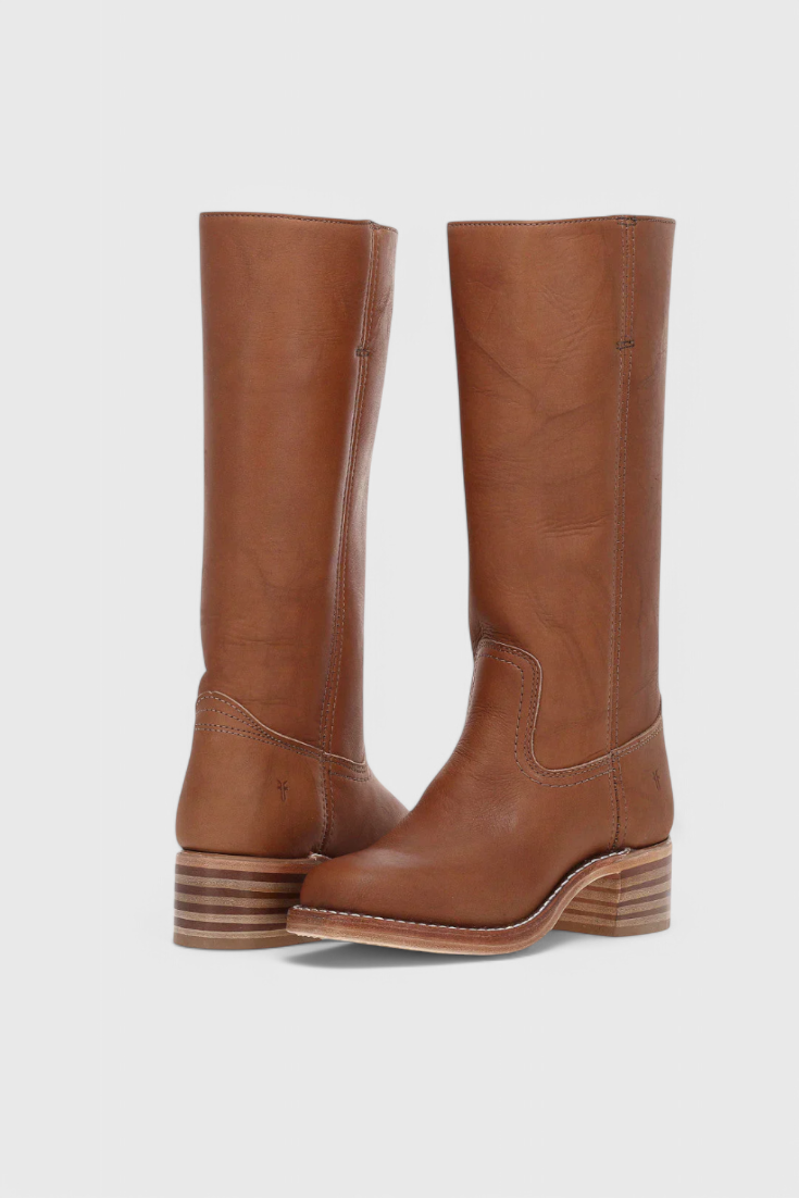 Stylish Women's Knee High Boots with Stacked Heel & Classic Round Toe - Perfect for Every Occasion