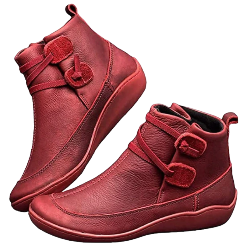 Women's Waterproof Ankle Boots with Adjustable Straps & Comfort Sole - Stylish & Durable Footwear for All Weather
