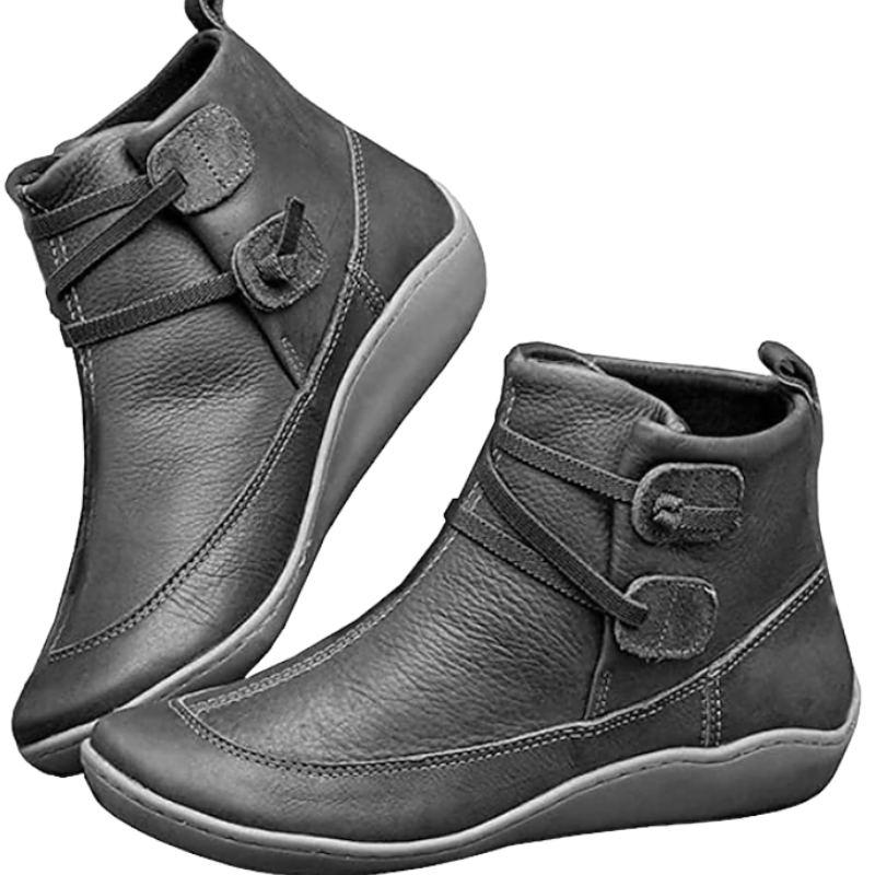 Women's Waterproof Ankle Boots with Adjustable Straps & Comfort Sole - Stylish & Durable Footwear for All Weather