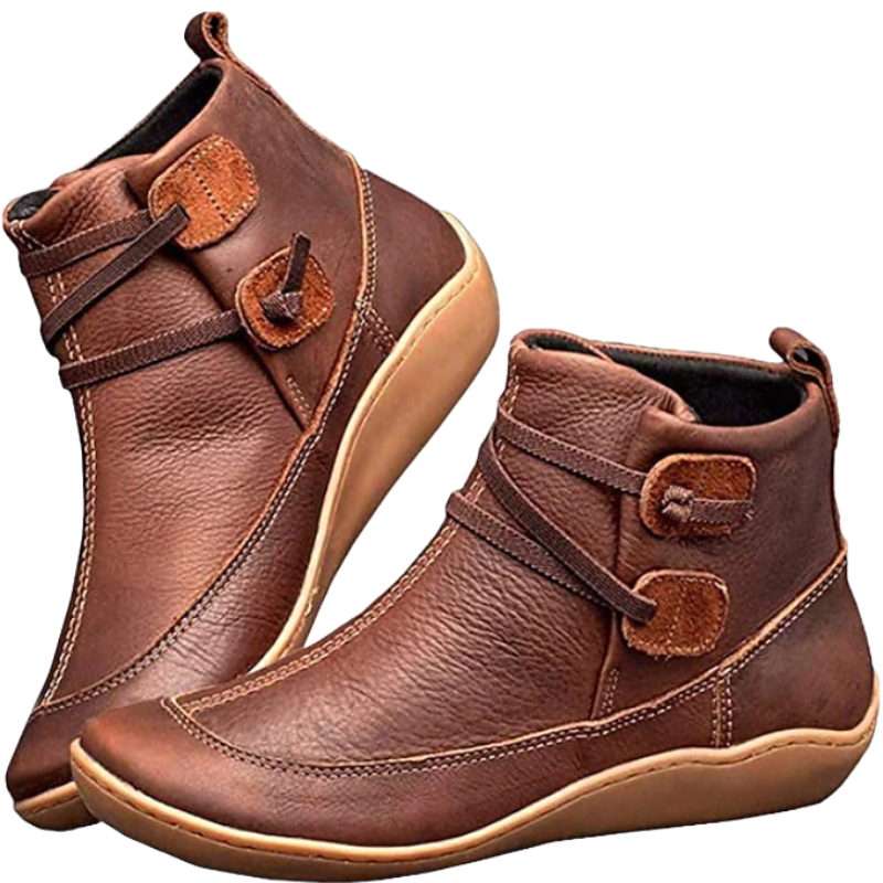 Women's Waterproof Ankle Boots with Adjustable Straps & Comfort Sole - Stylish & Durable Footwear for All Weather