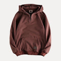 Men's Minimalist Half-Zip Hoodie with Kangaroo Pocket - Stylish & Comfortable Activewear