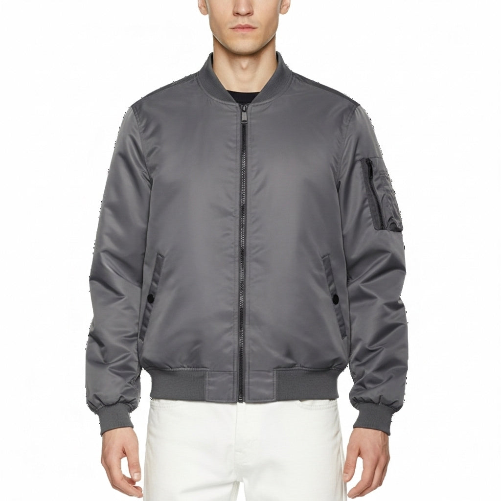 Bomber Flight Jacket Windproof Water Resistant MA-1 Air Force Army Vintage Pilot Motorcycle Baseball Uniform Workwear Jackets