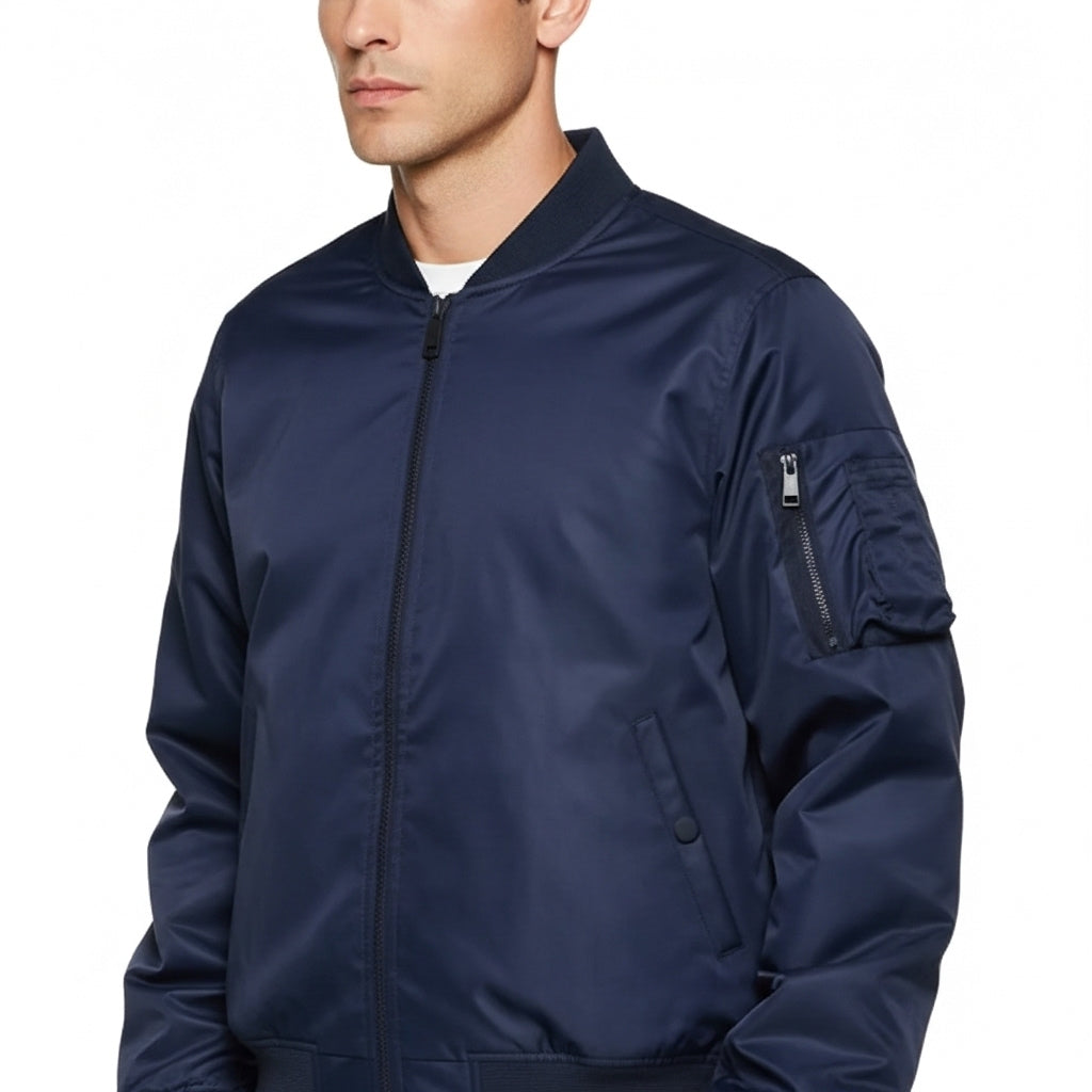 Bomber Flight Jacket Windproof Water Resistant MA-1 Air Force Army Vintage Pilot Motorcycle Baseball Uniform Workwear Jackets