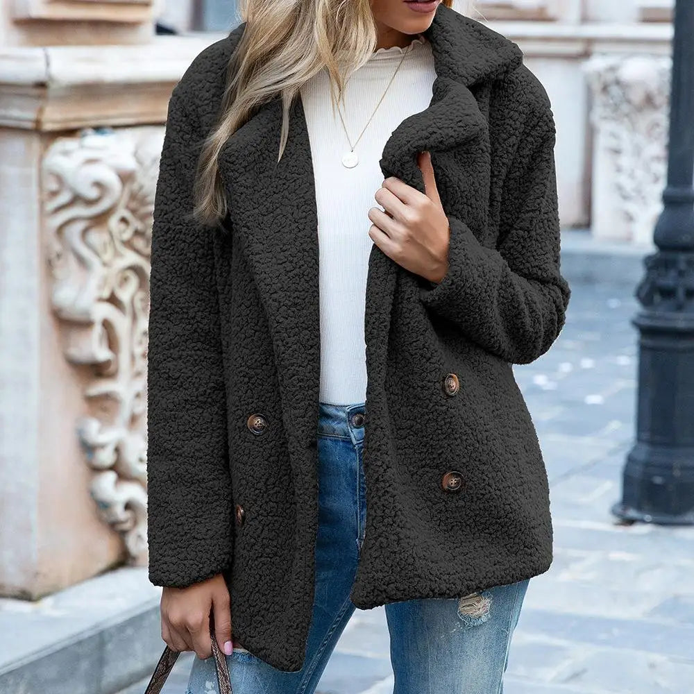 Cozy Women's Teddy Coat - Stylish Winter Outerwear for Ultimate Warmth