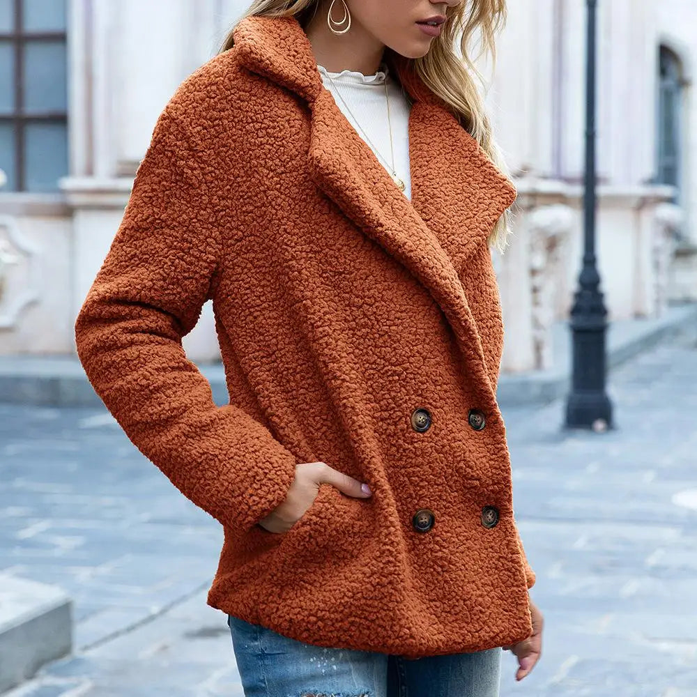 Cozy Women's Teddy Coat - Stylish Winter Outerwear for Ultimate Warmth