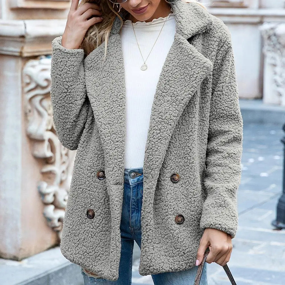 Cozy Women's Teddy Coat - Stylish Winter Outerwear for Ultimate Warmth