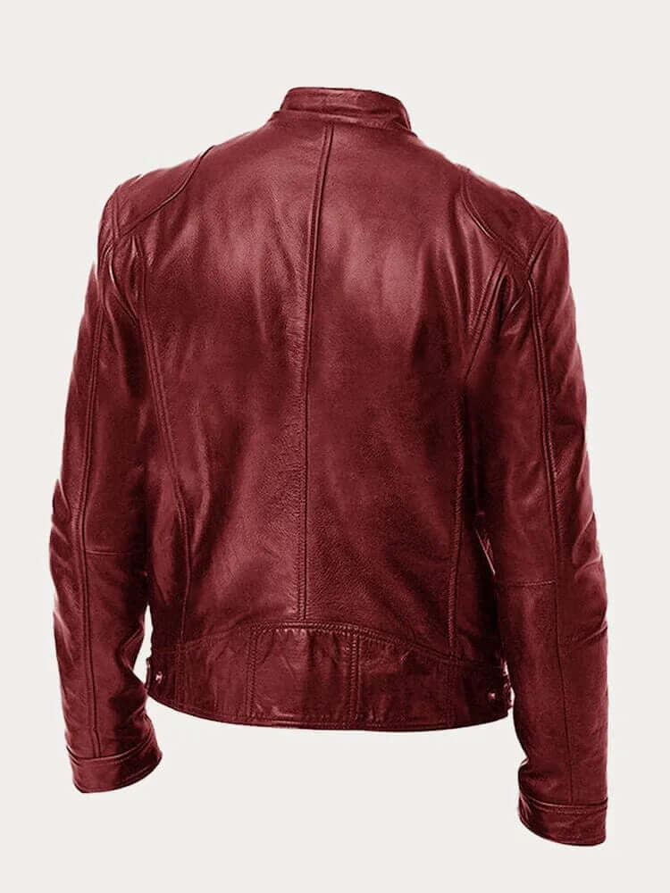 Men's Classic Leather Jacket - Stylish & Durable Outerwear for All Seasons