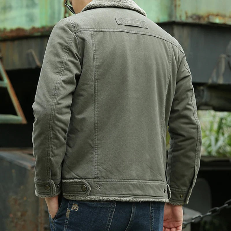 AeroGuard Men's Versatile Comfort Jacket: Structured Warmth, Mobility, and Style