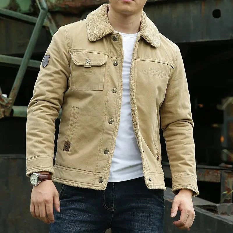 AeroGuard Men's Versatile Comfort Jacket: Structured Warmth, Mobility, and Style