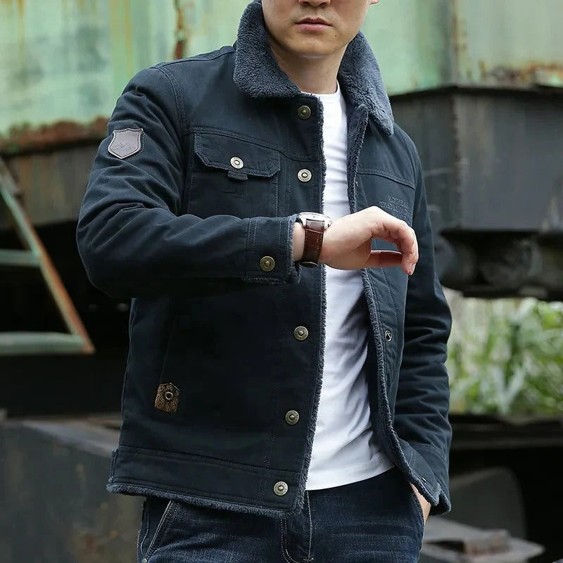 AeroGuard Men's Versatile Comfort Jacket: Structured Warmth, Mobility, and Style