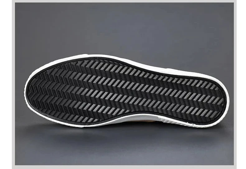 Men's Casual Slip-On Sneakers with Side Zipper & Stylish Contrast Panels - Comfortable Everyday Footwear