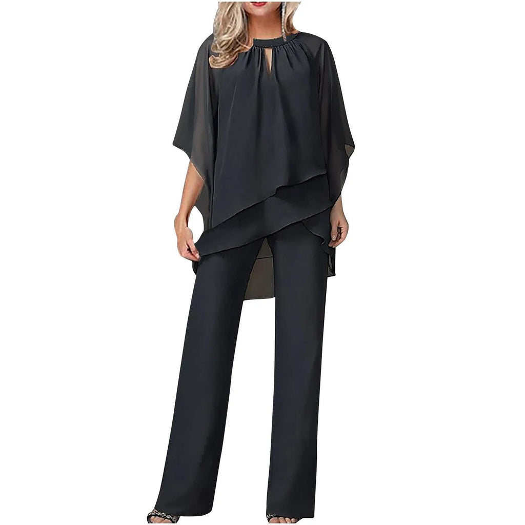 Chiffon Pantsuit Set