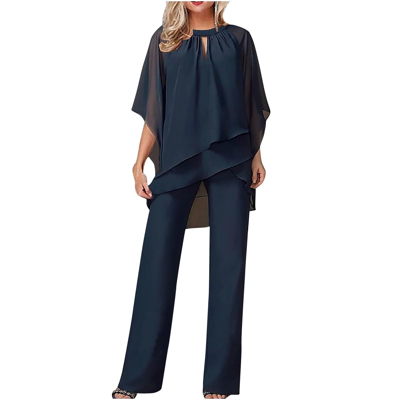 Chiffon Pantsuit Set