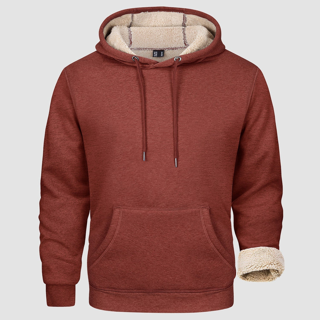 Men's Fleece Pullover Hoodie Sweatshirt - Cozy Warmth & Style for Everyday Wear