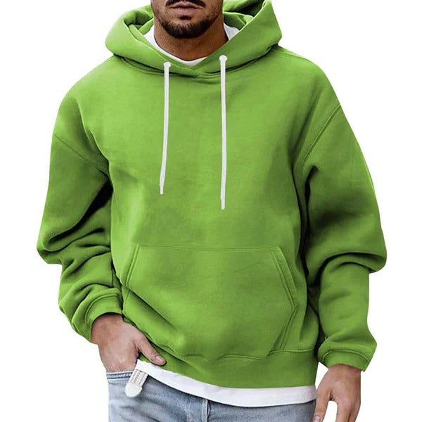 Comfortable Men's Loose Fit Hoodie with Pockets - Multi-Color Options