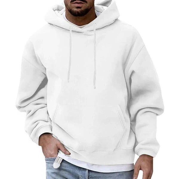 Comfortable Men's Loose Fit Hoodie with Pockets - Multi-Color Options