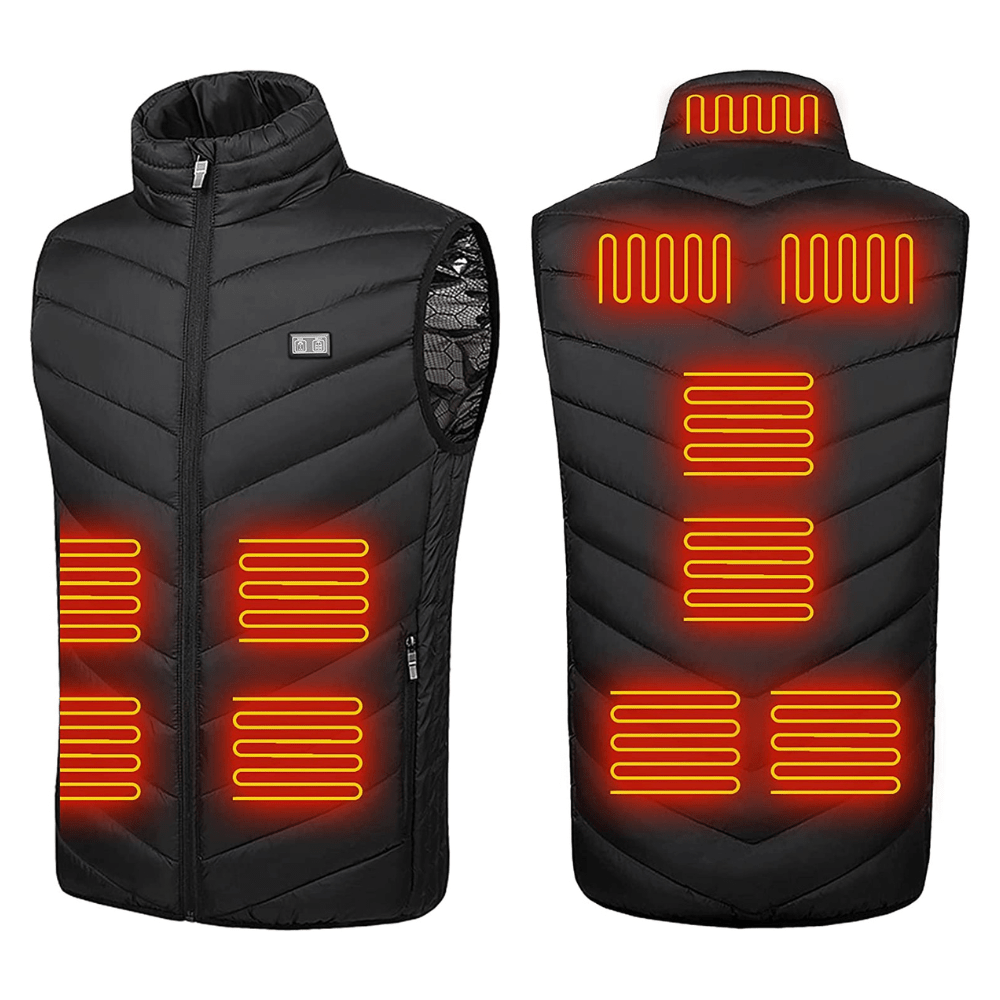 11-Zone USB Heated Vest | Electric Body Warmer Jacket for Ultimate Comfort & Warmth