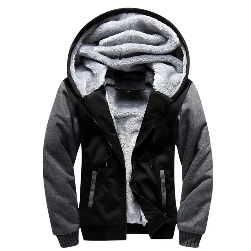 Jack Men's Thick Winter Hoodie: Warm, Comfortable, Anti-Static, Durable Hooded Sweatshirt