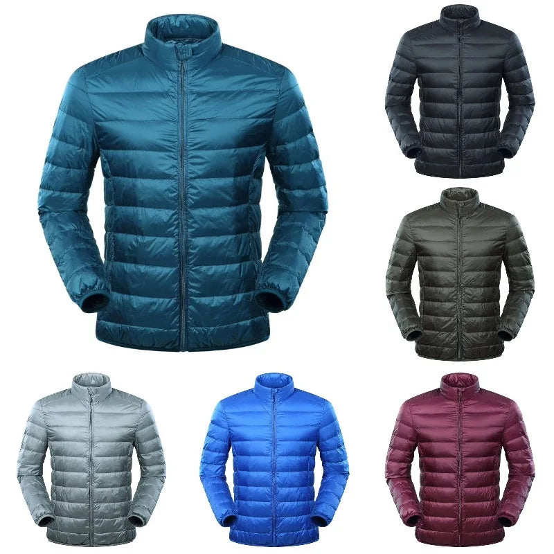 Leon Ultra-Light Men's Down Puffer Jacket – Warm, Packable, Adventure-Ready