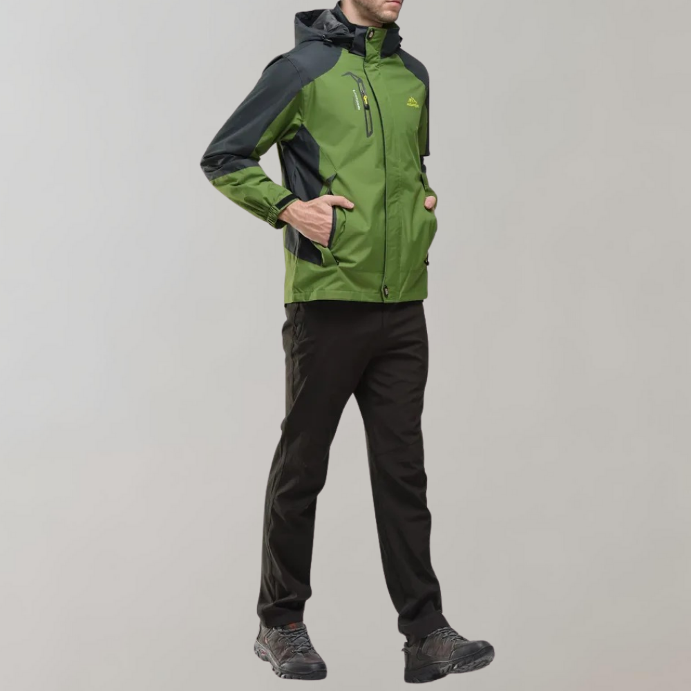 Men's All-Season Waterproof Windbreaker Jacket - Lightweight & Breathable Outdoor Gear