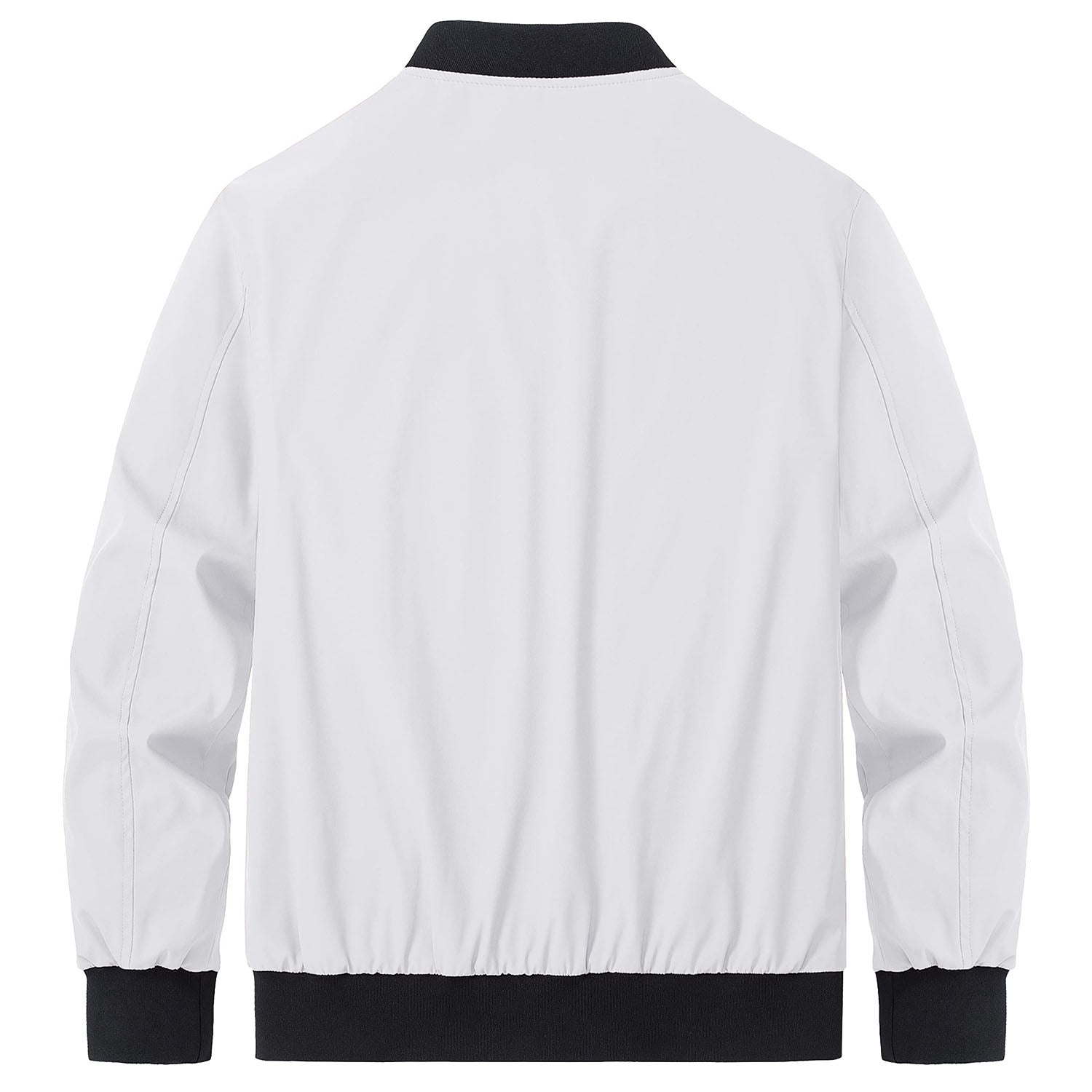 Men's Lightweight Bomber Jacket - Stylish Windbreaker with Pockets for Versatile Outdoor Wear