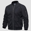 Men's Quilted Windproof Bomber Jacket with Pockets - Stylish & Durable Outerwear for All Seasons