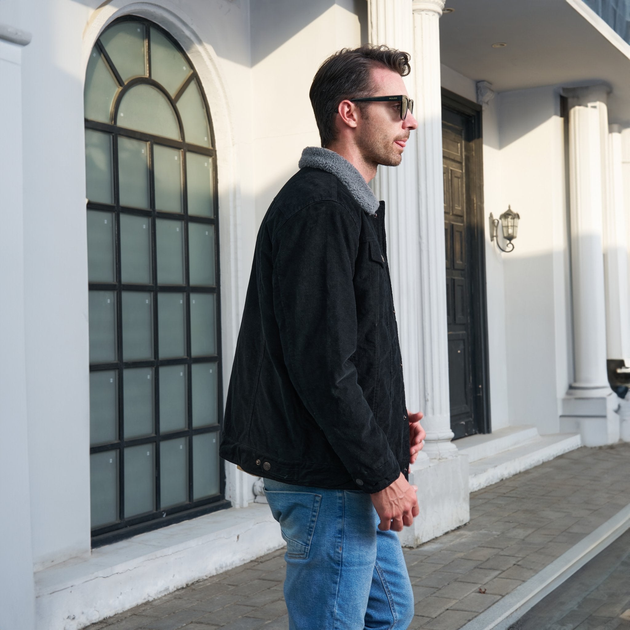 Men's Sherpa-Lined Corduroy Jacket - Warm Winter Coat for Ultimate Comfort