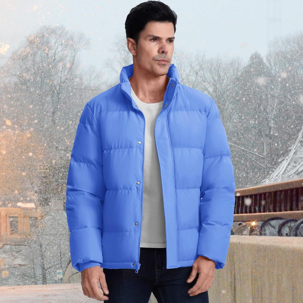 Men's Water-Resistant & Windproof Warm Down Puffer Jacket - Ultimate Winter Insulation