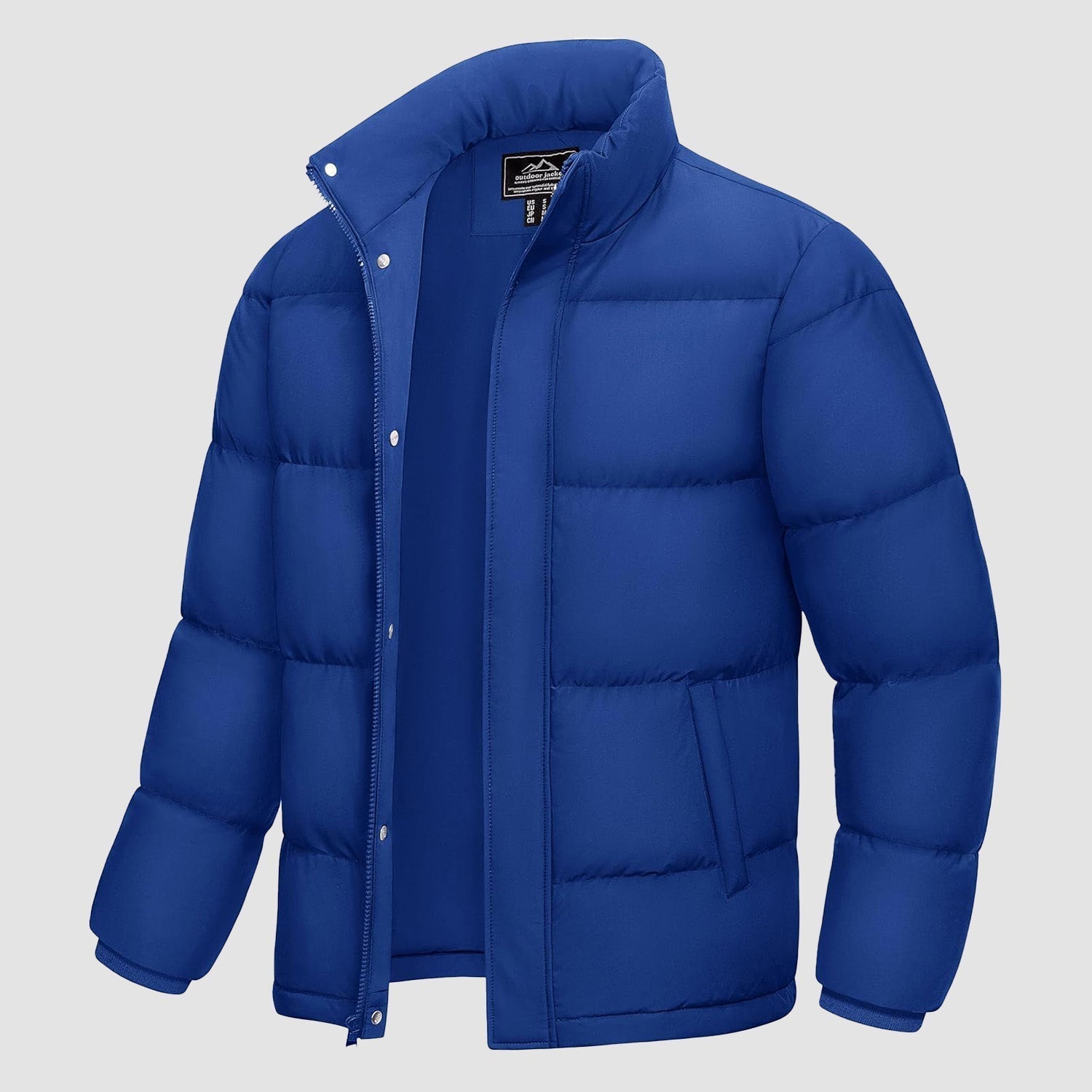 Men's Water-Resistant & Windproof Warm Down Puffer Jacket - Ultimate Winter Insulation