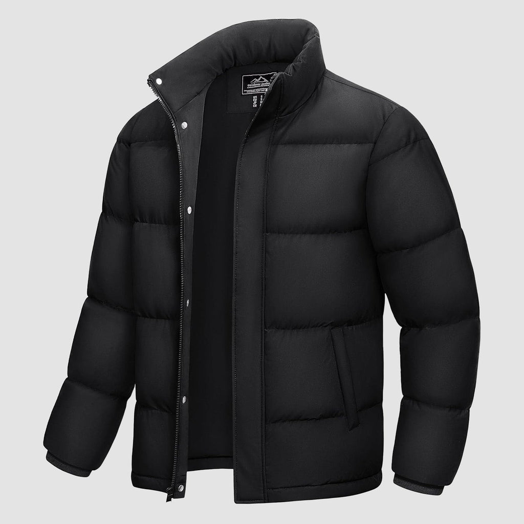 Men's Water-Resistant & Windproof Warm Down Puffer Jacket - Ultimate Winter Insulation