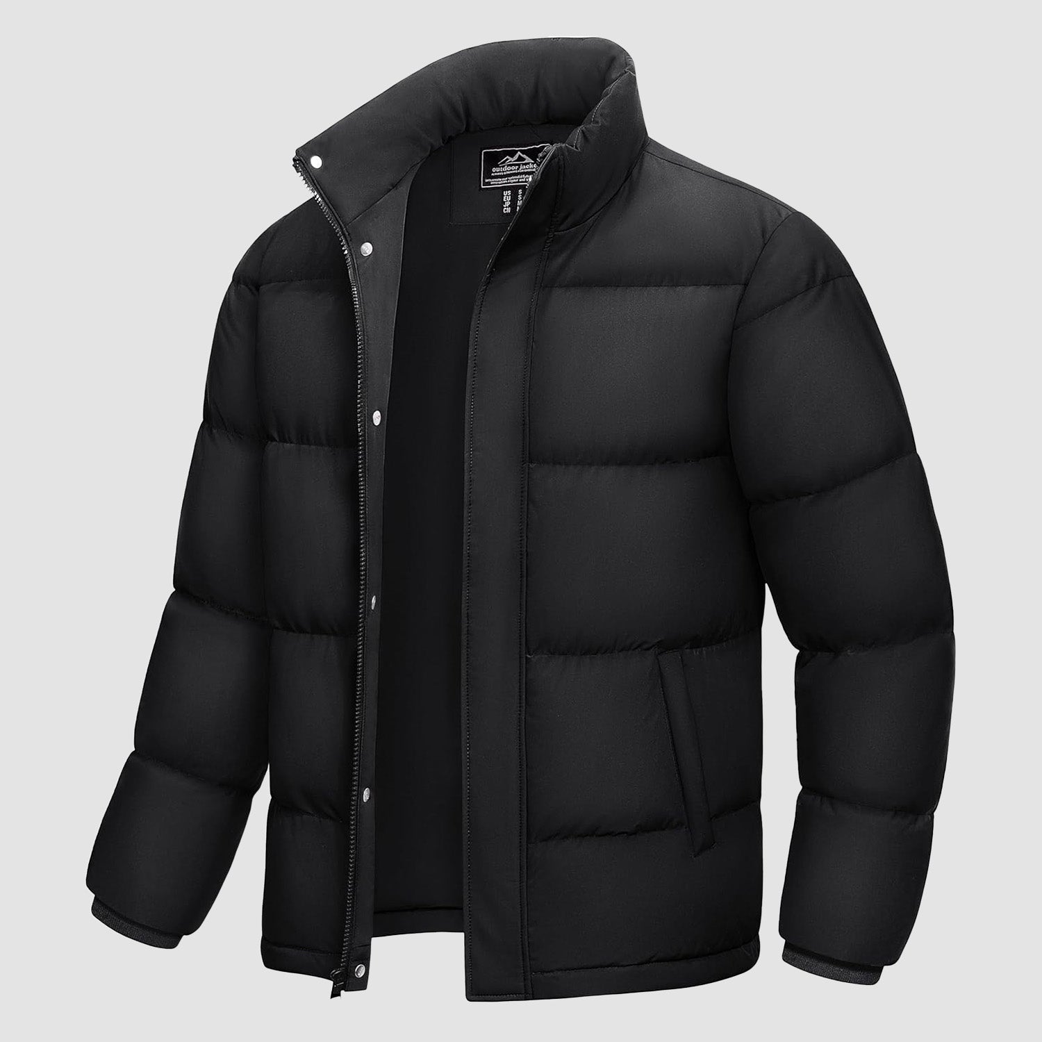 Men's Water-Resistant & Windproof Warm Down Puffer Jacket - Ultimate Winter Insulation