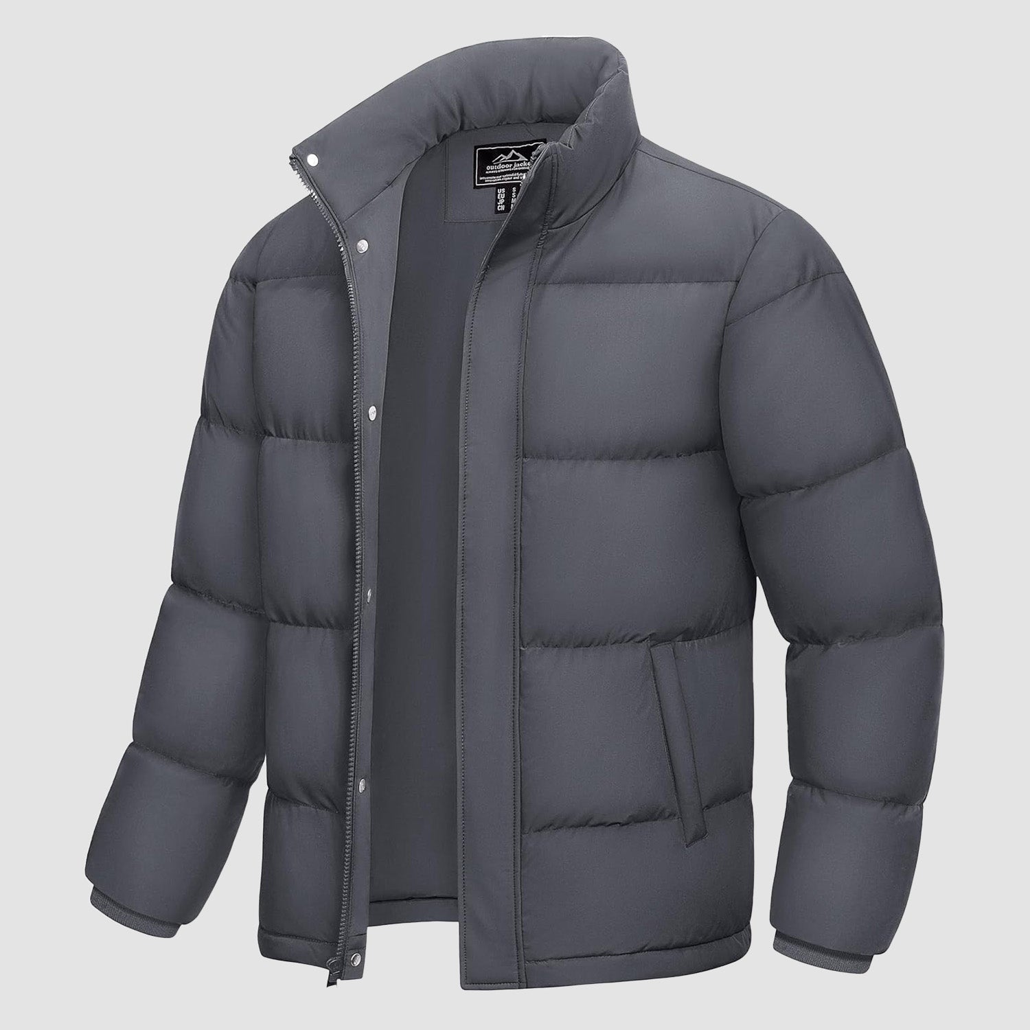 Men's Water-Resistant & Windproof Warm Down Puffer Jacket - Ultimate Winter Insulation