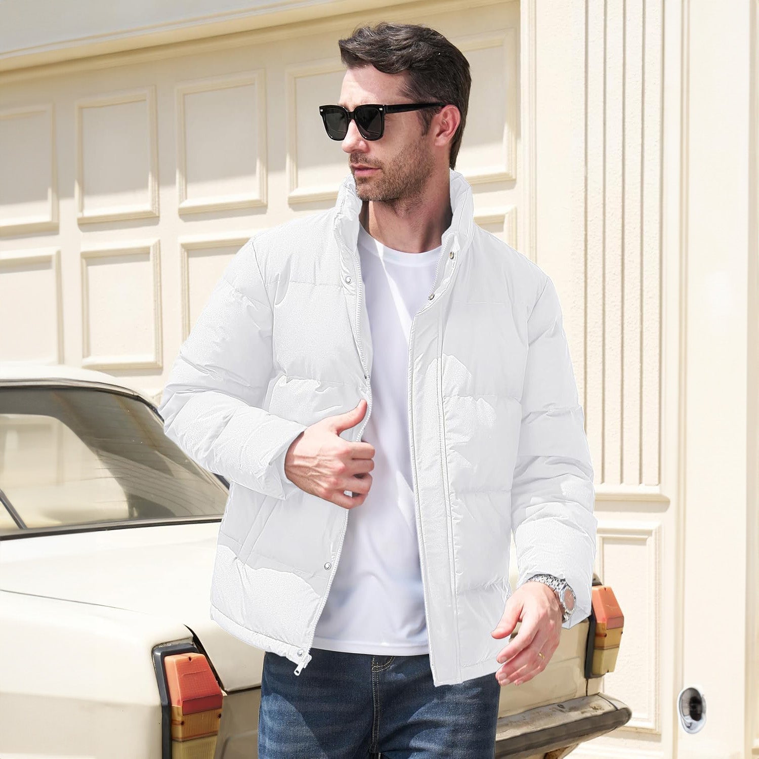 Men's Water-Resistant & Windproof Warm Down Puffer Jacket - Ultimate Winter Insulation