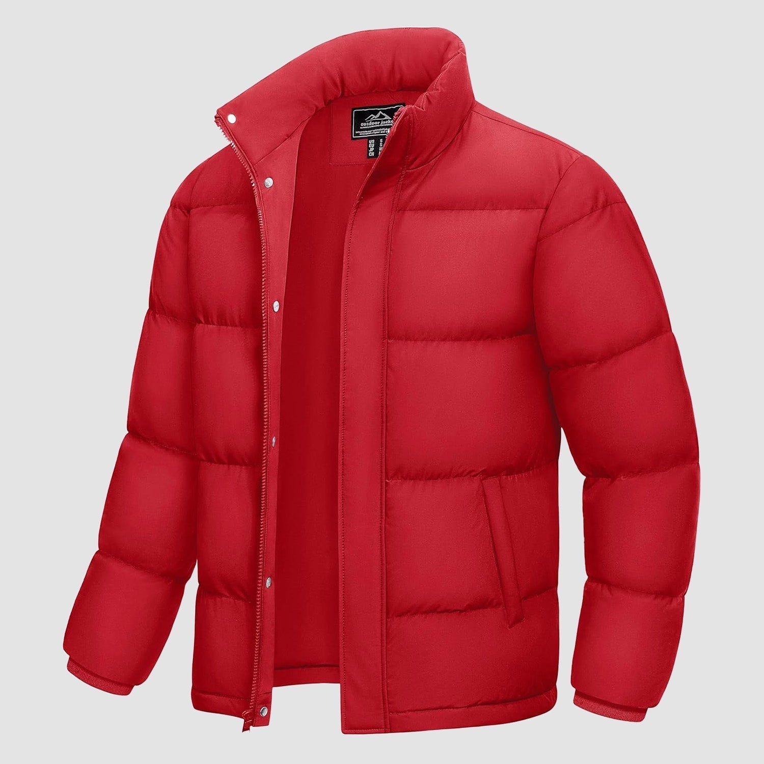 Men's Water-Resistant & Windproof Warm Down Puffer Jacket - Ultimate Winter Insulation
