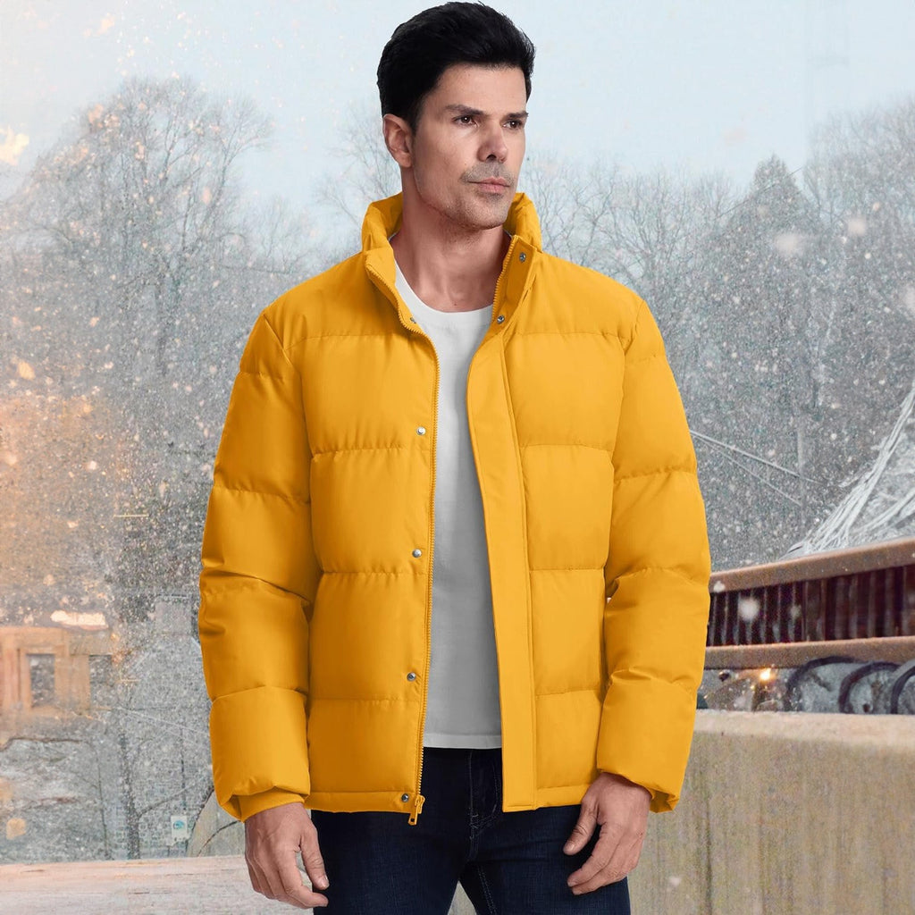 Men's Water-Resistant & Windproof Warm Down Puffer Jacket - Ultimate Winter Insulation