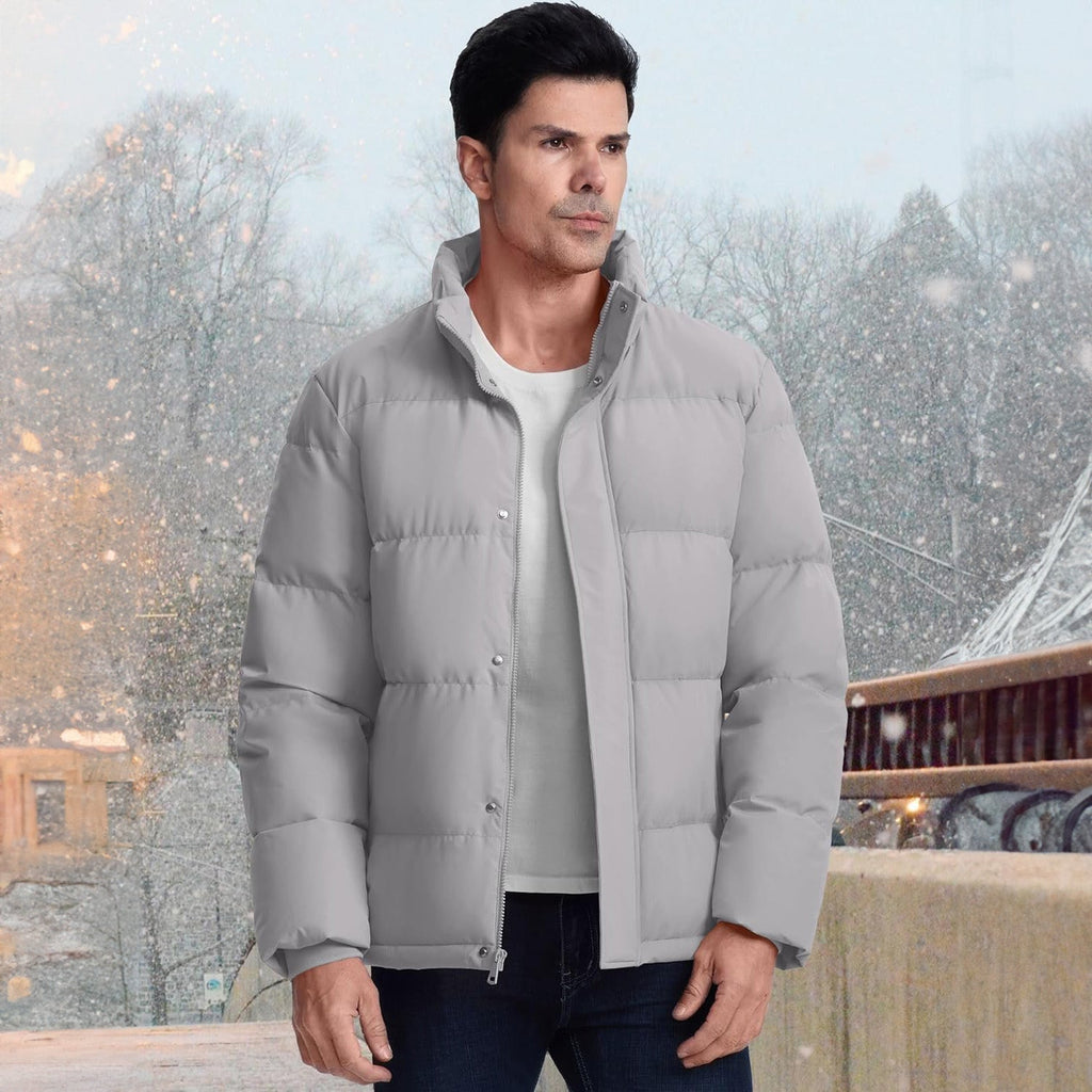 Men's Water-Resistant & Windproof Warm Down Puffer Jacket - Ultimate Winter Insulation